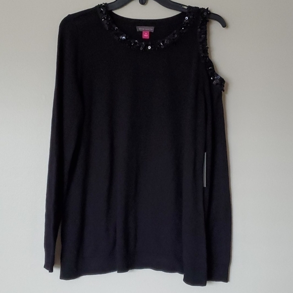 NWT VINCE CAMUTO Embellished Collar Sweater - Picture 5 of 11